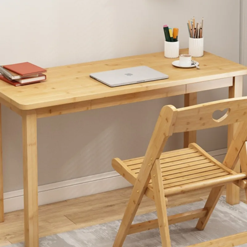 Bamboo student home study table simple solid wood kang coffee  tatami table small simple writing