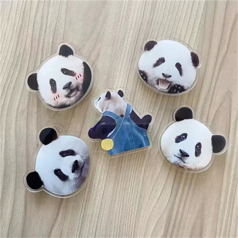 Cute Chinese Panda FuBao HuaHua Phone Holder Grip Tok Griptok For iPhone 15 8 Samsung Universal Accessories Lovely Phone Bracket