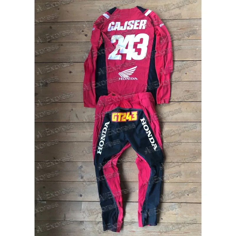 

Honda Autumn Motocross 2025л. # Мужской комплект из джерси и брюк GAJSER 243, комбинированный костюм для гонок по бездорожью для мотокросса