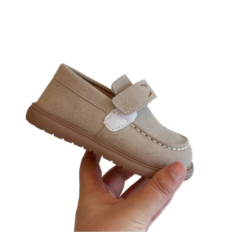 Girls' black leather shoes 2026 spring autumn new British style Kids fashion single shoes baby casual shoes 21-30