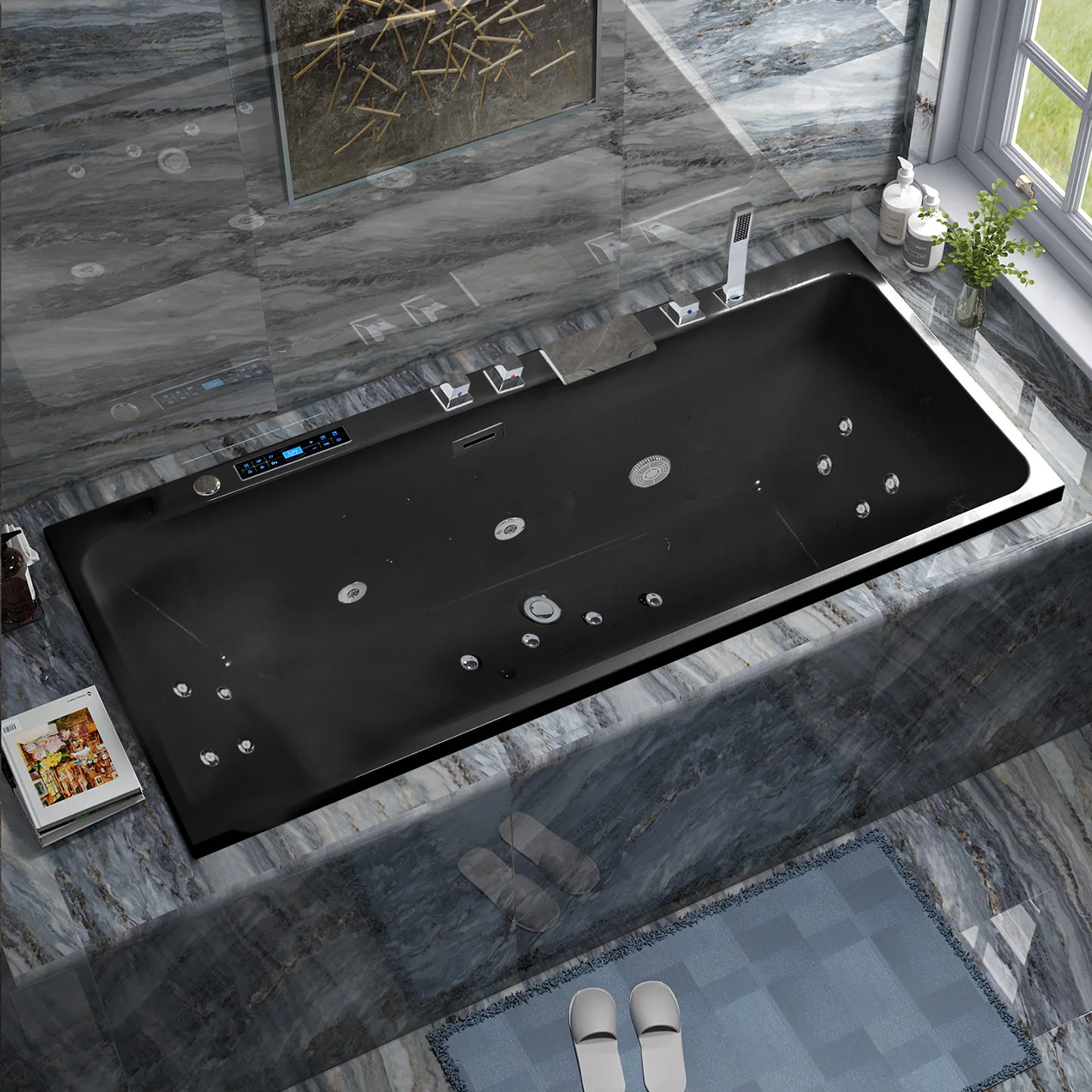 

Ванна Акриловая Встраиваемая Ванна Прямоугольная, Готель Салон Красоты Дом Взрослых Инкрустация Серфинг