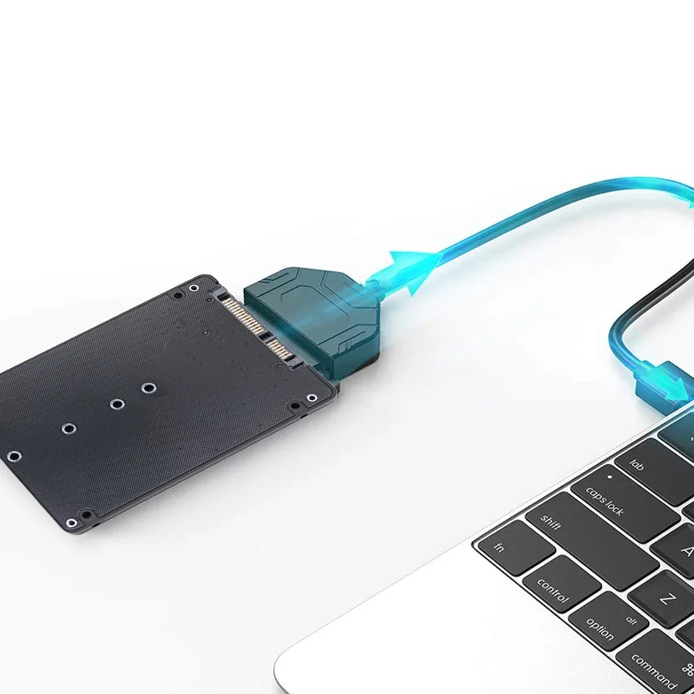 M.2 NGFF SSD-SATA3 Внешний жесткий диск Адаптер M.2 SSD 6 Гбит/с Карта адаптера M.2 NGFF к SATA3.0 двойного назначения для ПК