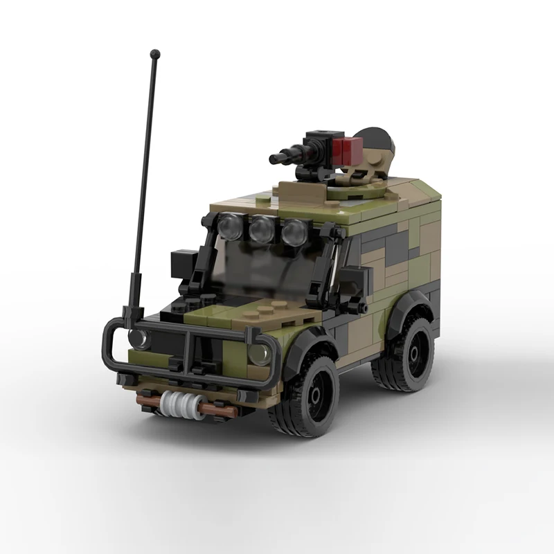 ชุดตัวต่อโมเดลรถทหารกองทัพ MOC อุปกรณ์สงคราม เทคโนโลยีแบบโมดูลาร์ ของขวัญวันหยุด ประกอบเอง ของเล่นเด็ก