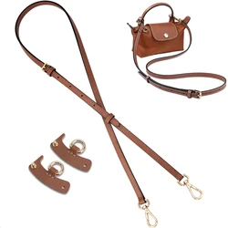 1 Set Bag Strap For Longchamp Mini Punch-free Genuine Leather Shoulder Strap Set Transformation Crossbody Strap mini Storage Bag