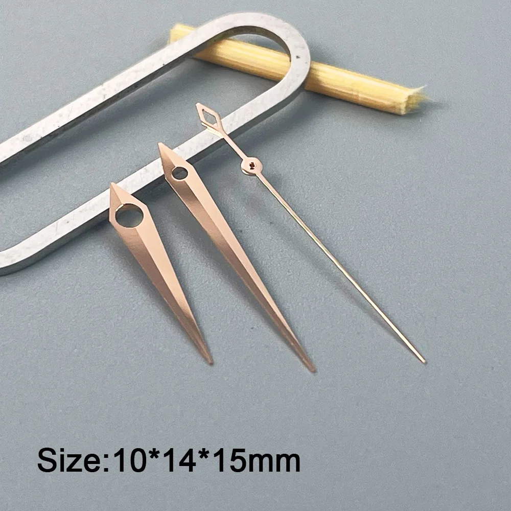 NH35 الأيدي الساعات مؤشرات ارتفع الذهب الأسود الذهب والفضة كوكتيلات ساعة الأيدي لحركة NH35/NH36/4R/7S