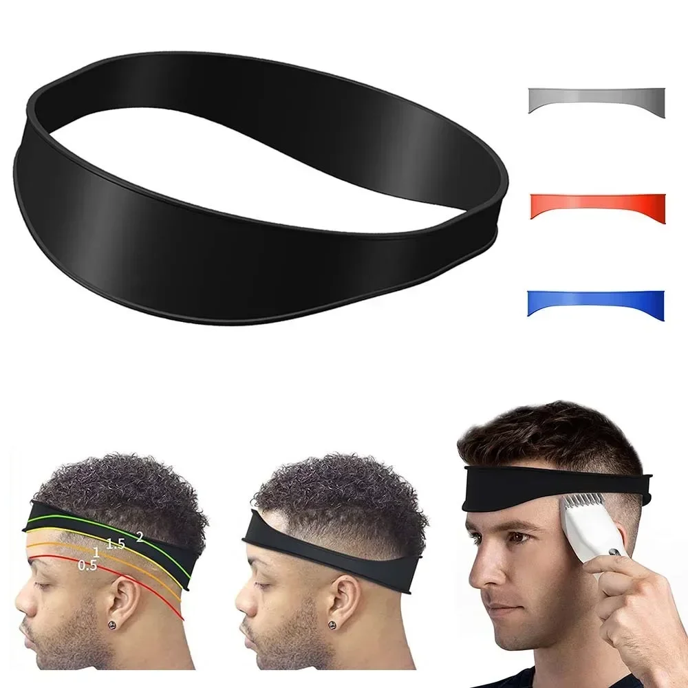 Man Hair Trimming Ruler Neckline Guide Haircuts Curved Headband Styler Ruler Barber Comb Hair Styling Tools Wholesale