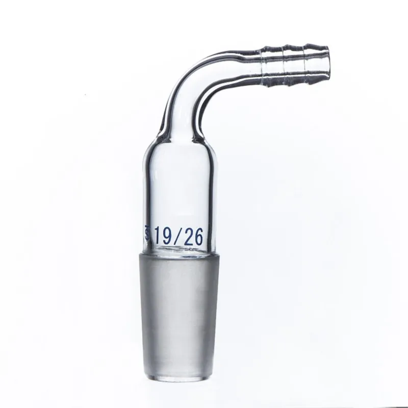 1pcs 14/19/24/29 glass bent Adapter /mouth/Stopper exhaust connection lab glassware Outer diameter 10mm Inner hole 4mm