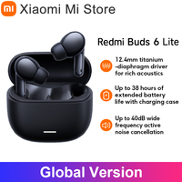 Global Version Xiaomi Redmi Buds 6 Lite 12.4mm Titanium-Diaphragm Driver 38h Ultra-long Battery Life Bluetooth® 5.3 Clear Calls