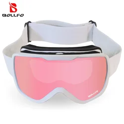 Erkekler kadınlar için kayak gözlükleri kar araci kayak maskesi anti-sis çift Lens kış kar araci gözlük kayak UV400 Snowboard aksesuarları