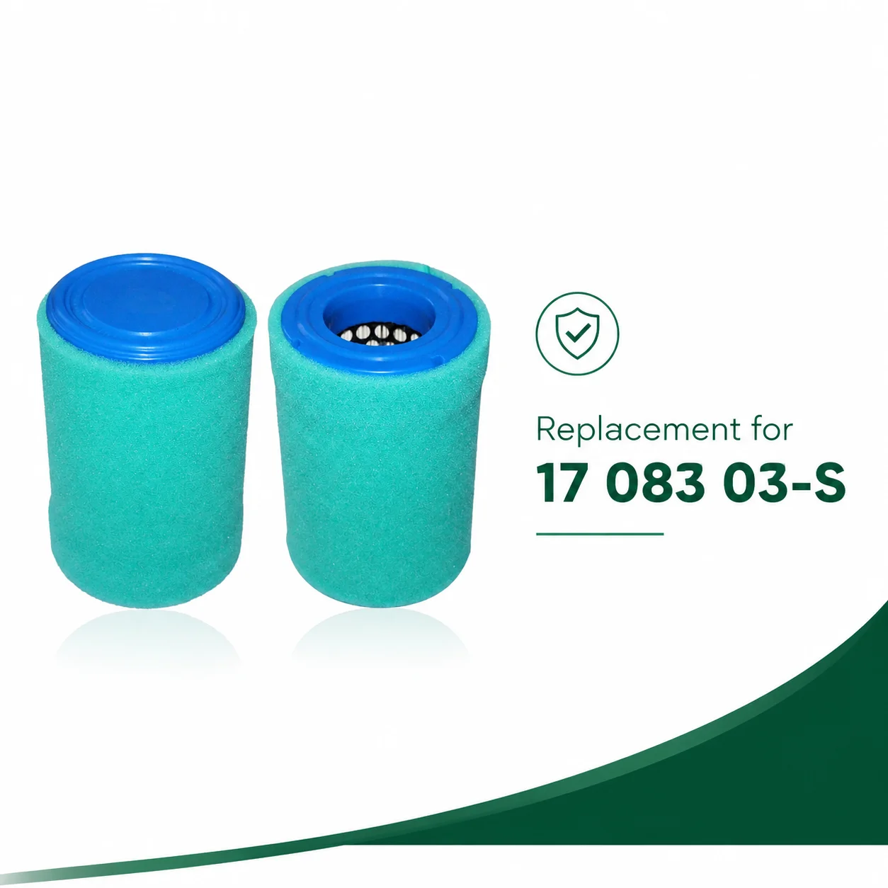 2PCS Air Filter Replacement For Kohler CH395 CH440 Engine Replaces 17-083-03-S 17-083-21-S 17-883-01-S1 17-883-03-S1 1708321S