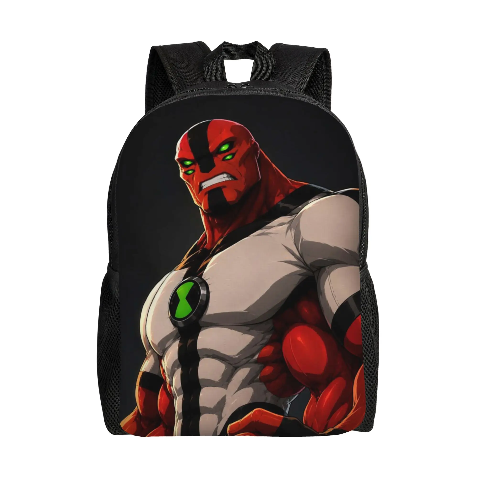 Back to school season Cool Red Four Armed Muscular Alien Hero Storage Bag  Couple Backpack