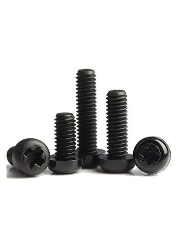 10/ 20/ 50pcs Black White Nylon Plastic Phillips Pan Head Cross Round Screw Bolt M2 M2.5 M3 M4 M5 M6 M8 length 4-50mm