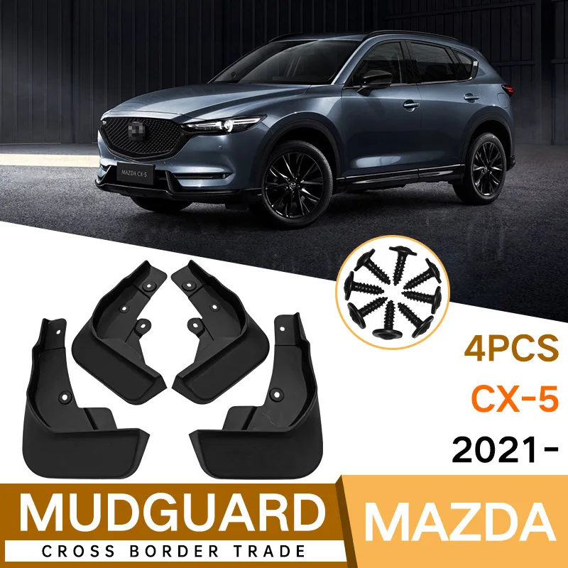 

For Mazda CX-5 2021 black car mudguard Reduce dust Resist tire dirt car accessories tools