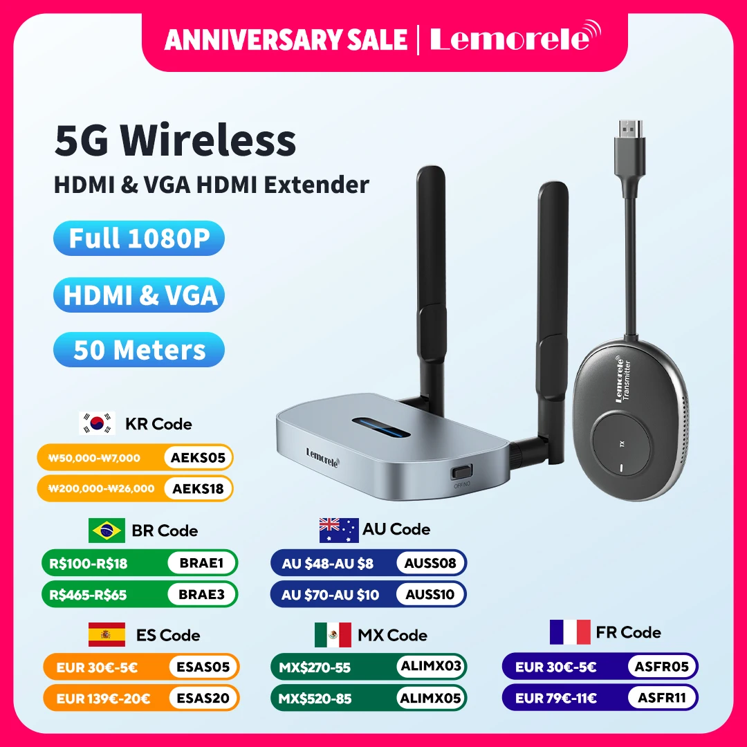 Lemorele 50M Wirele…