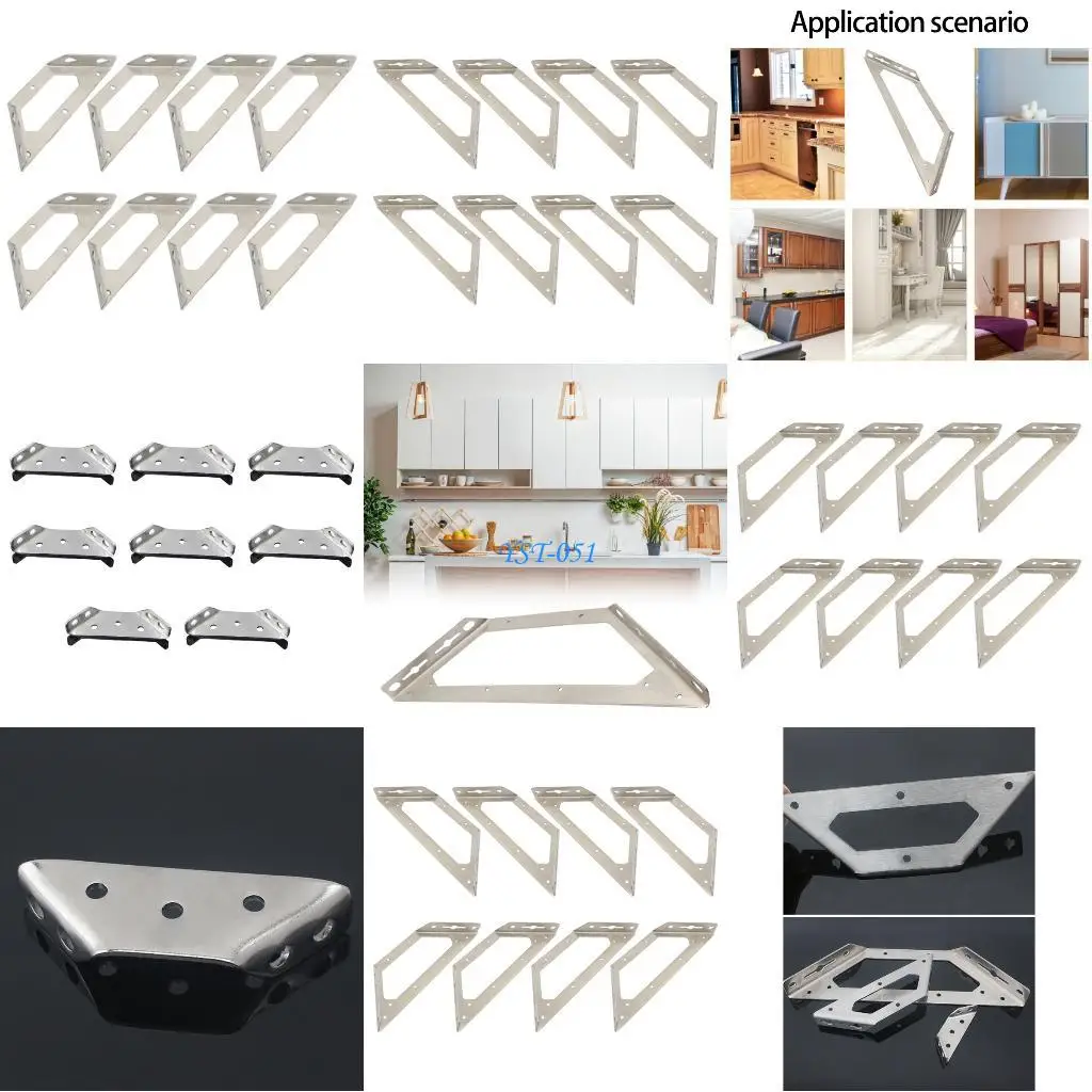 

E15A Rustproof Metal Corner Clamps For Oaken Cabinet Bedstead 90 Degree Junctions Strong Reinforcement