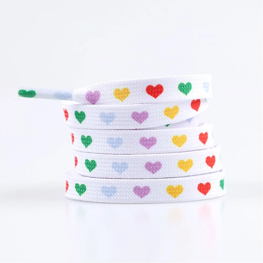 Shoestrings Canvas Shoe for  Adult Love Heart Shoelaces Sneakers Shoelace High Conver Flat  Laces