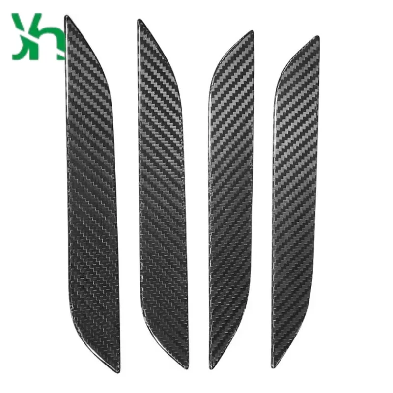 Яркая дверная ручка из углеродного волокна, внешняя дверная ручка для Tesla MODEL S 2016-2023, декоративный комплект кузова