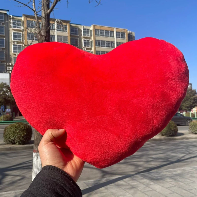 Bonita almohada de felpa en forma de corazón, almohada suave para dormir, decoración para sala de estar, regalos del Día de San Valentín, cómoda almohada de amor, cojín para sofá