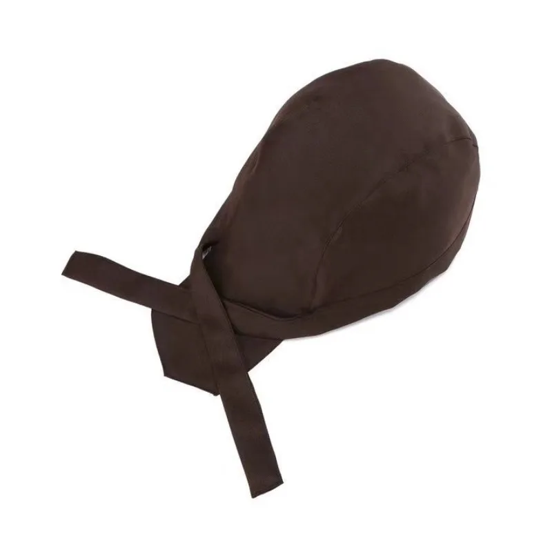 주방 도구 프린트가 있는 셰프 반다나 모자 통기성 좋은 면 소재 요리 작업 및 요리 액세서리