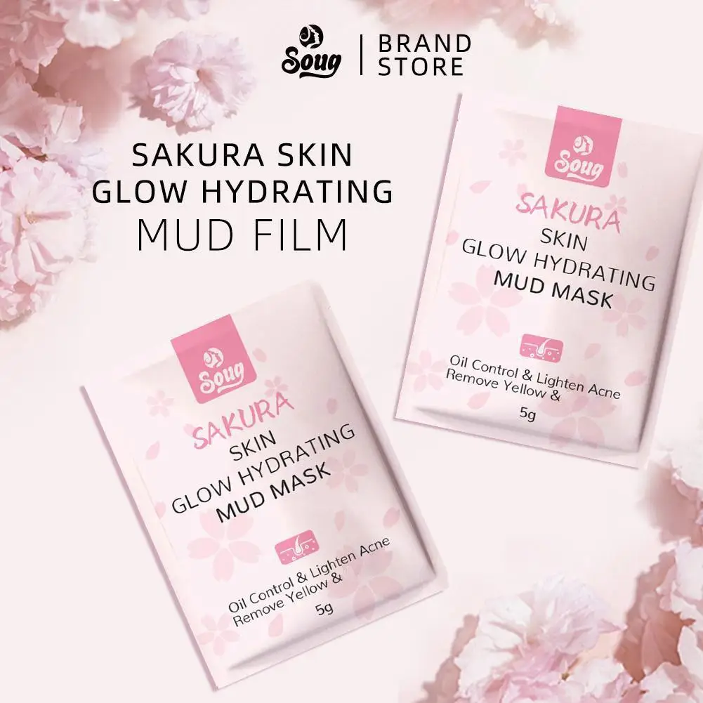 

New Blossom Nourishing Cleansing Mud Mask Hydrating Moisturising Non-Pulling Mask Blackheads Acne Closure Removal Women