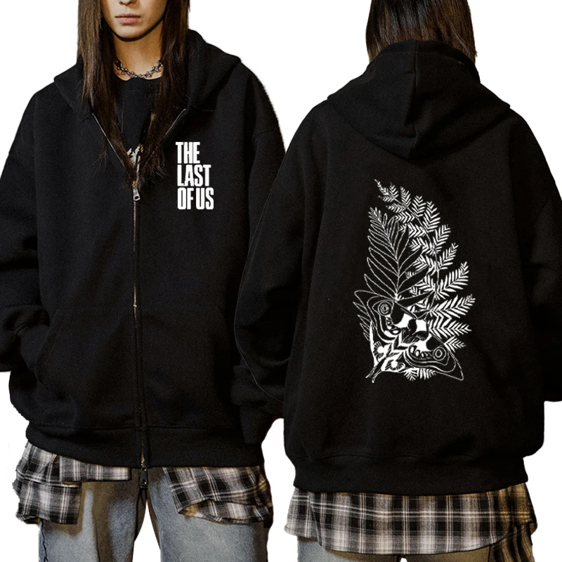 The Last of Us Ellie Double Sided Printed Zipper Pullover Men Women Sweatshirts Hip Hop hoodie Oversized Casual Fashion Pullover