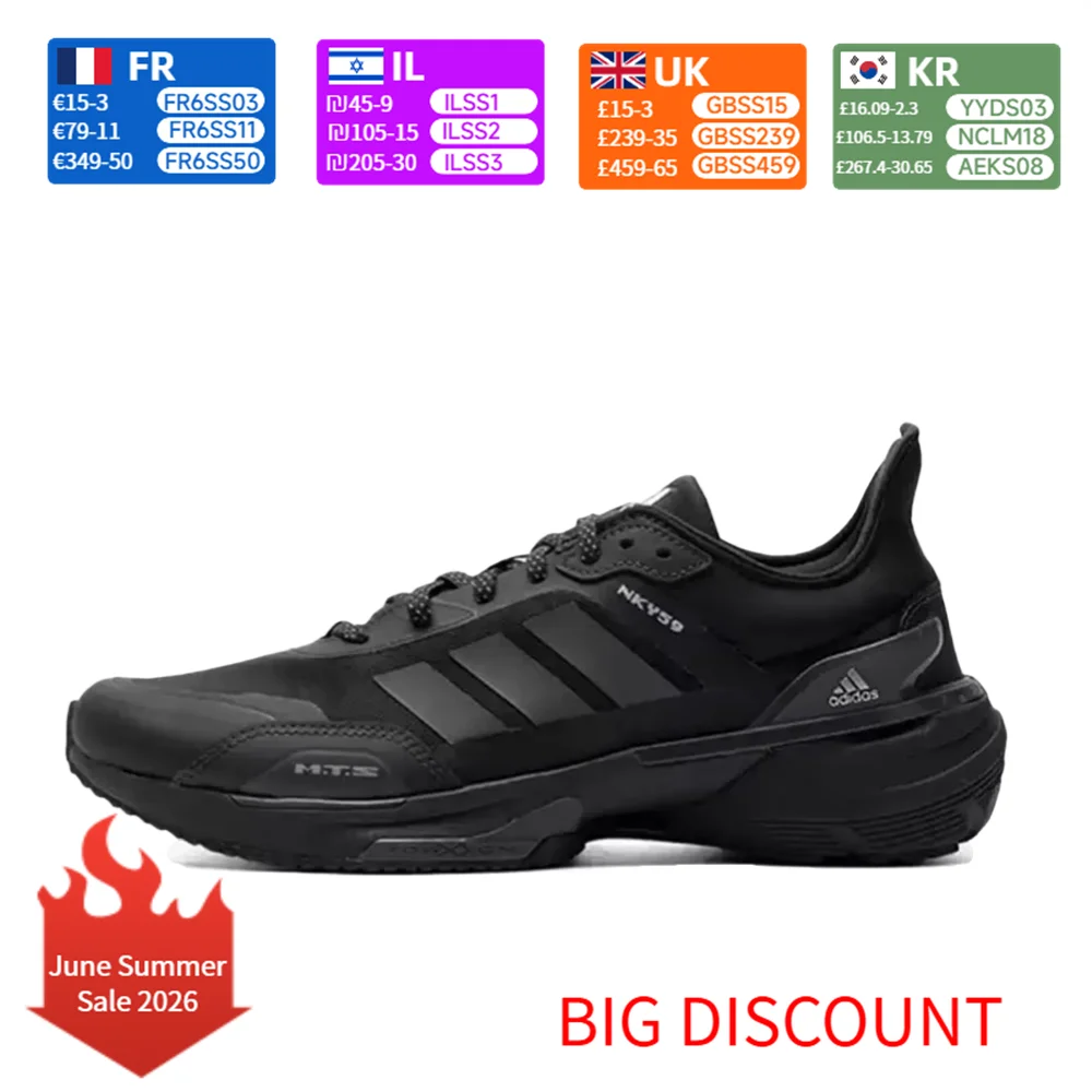 adidas MTS Sport Versatile Fabric Durable Low-Top Casual Running Shoes Unisex Black IE3221