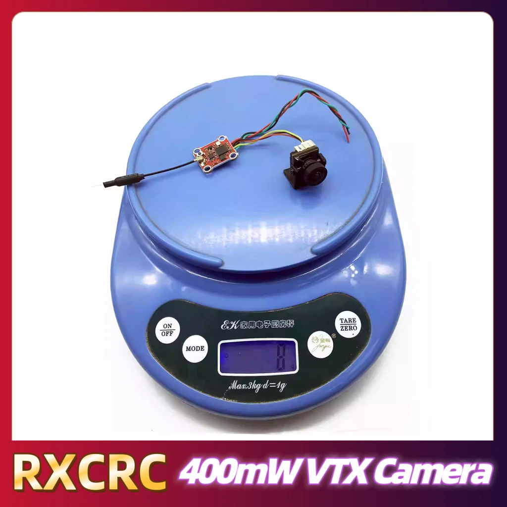 RXCRC 5.8G module 400mW VTX Transmitter MINI Camera1200TVL 160°fov ,for FPV remote、control vehicles、fixed-wing aircraft ete.