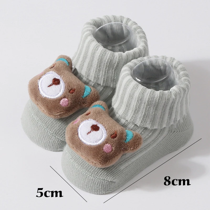 3pcs Cotton Baby Hat Newborn Sock Cartoon 3D Doll Set Crochet Beanie Infant Boy Girl Cap Baby Stuff Children Accessories 0-6 M