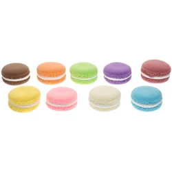 Modelo de pastel de 9 Uds., modelos de macarrones falsos, accesorios para fotos, galletas, decoración Artificial, juguete de galleta, adorno decorativo de simulación