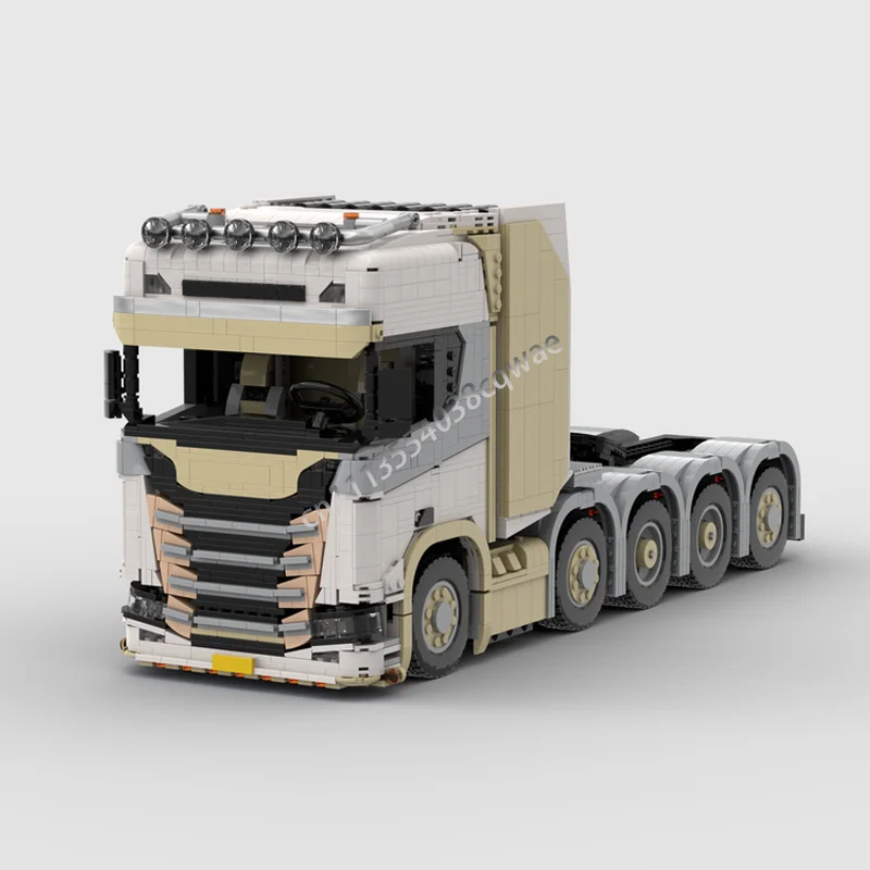 3832Parts Heavy Duty Hauler Truck Custom Building Blocks Technical Lorry Vehicle Model DIY Assembly Educational Collection Gifts
