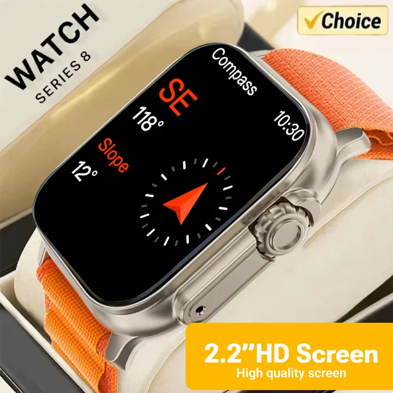 2024 Newest IWO Ultra 9 Gen 2 Smart Watch Men 49mm 2.2 Inch HD Screen GPS NFC Waterproof Smartwatch Sports Fitness Watch PK HW8