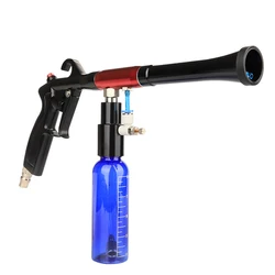 Car Interior Cleaning Gun Air Blow Coating Spray Gun With PE Bottle Auto Care Tool For Seat Cleaning Coating Polishing