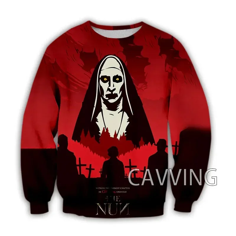 

New Fashion Women/Men's 3D Print Movie The NUN Crewneck Sweatshirts Harajuku Styles Tops Long Sleeve Sweatshirts H01