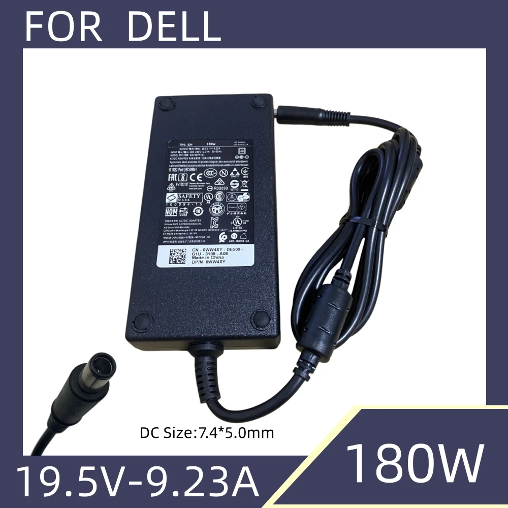 Original 19.5V 9.23A 180W AC Adapter Laptop Charger For Dell Precision M4600 M4700 M4800 WD19TB Thunderbolt 3 Power Supply