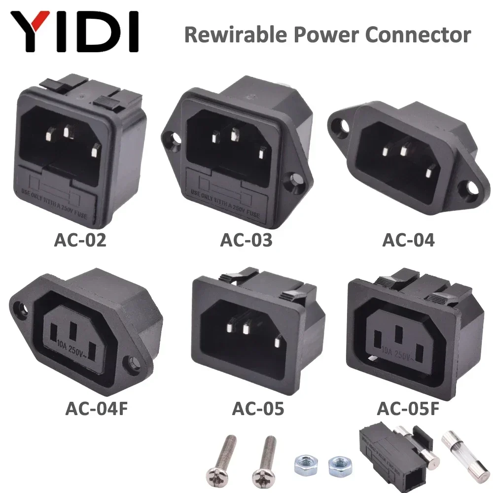 5 шт./партия, Электрические Розетки IEC 320 C13 C14, 10 А, 250 В