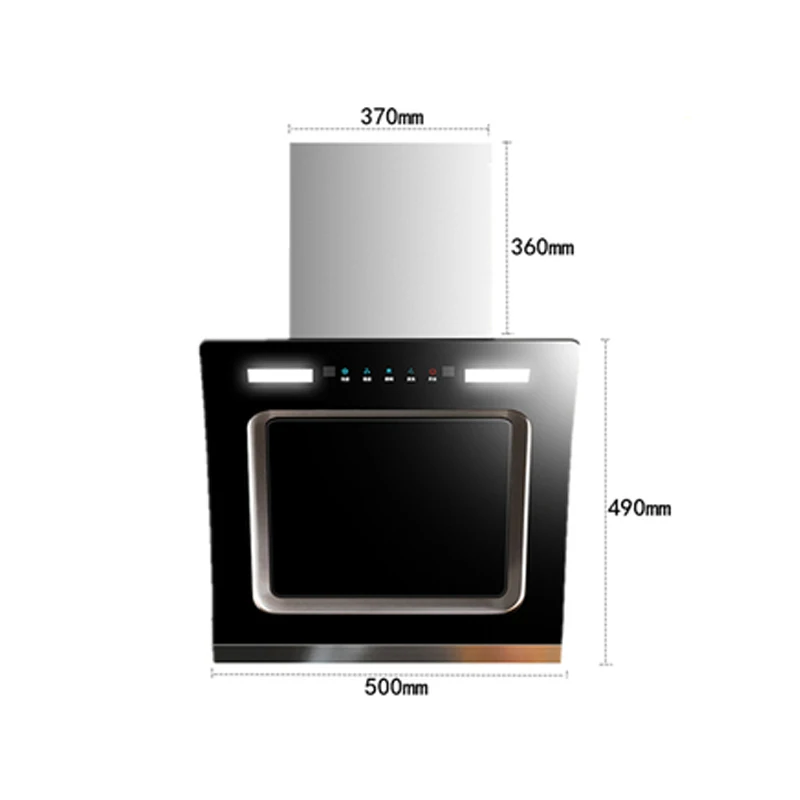 600Mm Kecil Sisi Hisap Dapur Hood Extractor Range Hood Otomatis Membersihkan Rumah Applicance Hotte Aspirante Cuisine