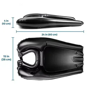 Aufblasbares PVC -Shampoo -Becken für schwangere und ältere Frauen, blasen schnell und desinflar, Haarwäsche, tragbares Kissen, neu 8 Hauptverkaufsbox Badezimmer PVC - №5