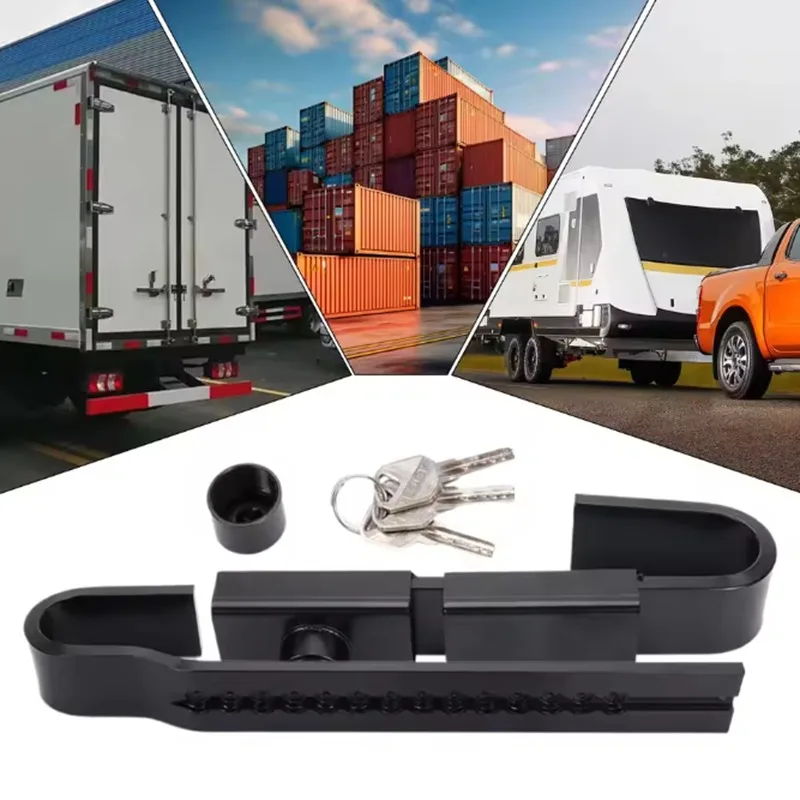 Adjustable Metal Cargo Trailer Box Lock Cargo Door Lock Shipping Container 3 Keys Car Anti-Theft Security Equipment Accessories