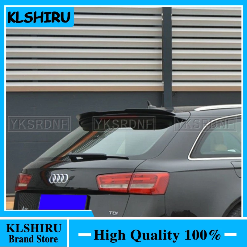 Roof Spoiler Extension for Audi A6 C7 Avant 2011-2017 ABS Plastic Car Tail Trunk Wing Rear Roof Spoiler For A6 Allroad 2012-2018