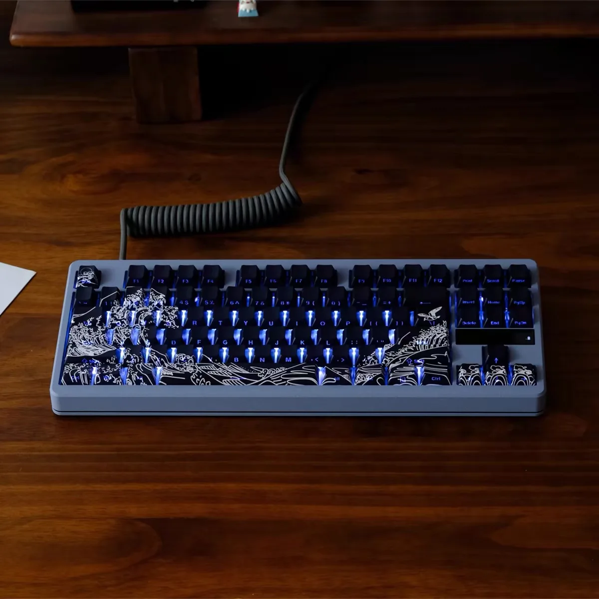 金川側刻印半透明キーキャップ、メカニカルキーボードキーキャップ、チェリープロファイル、昇華、136キー