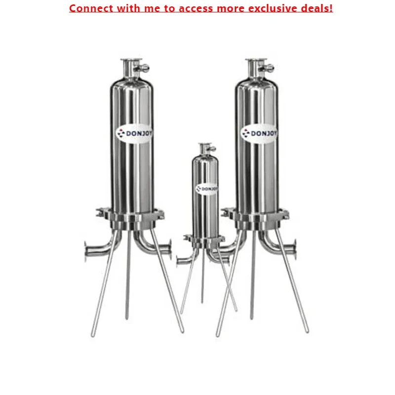 

DONJOY Sanitary Clamped Single Micro Filter 10inch Filter Element Housing With Sample Valves Water Filters Cartridge Water Fil