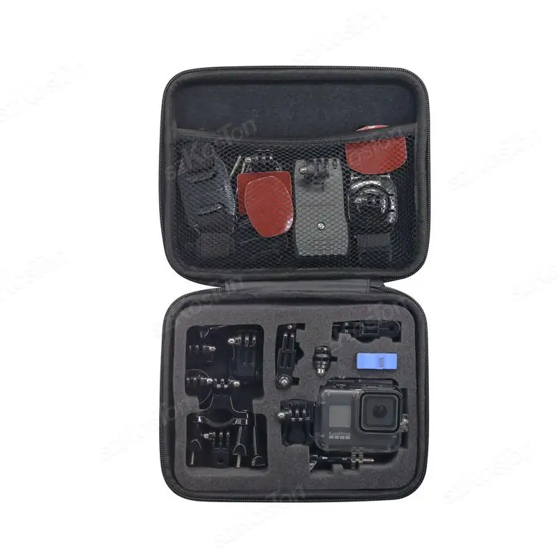 حقيبة حمل لـ GoPro Hero 13 12 11 10 9 8 7 6 5 حافظة سفر سوداء لكاميرا الحركة حقيبة تخزين محمولة ملحقات Go Pro