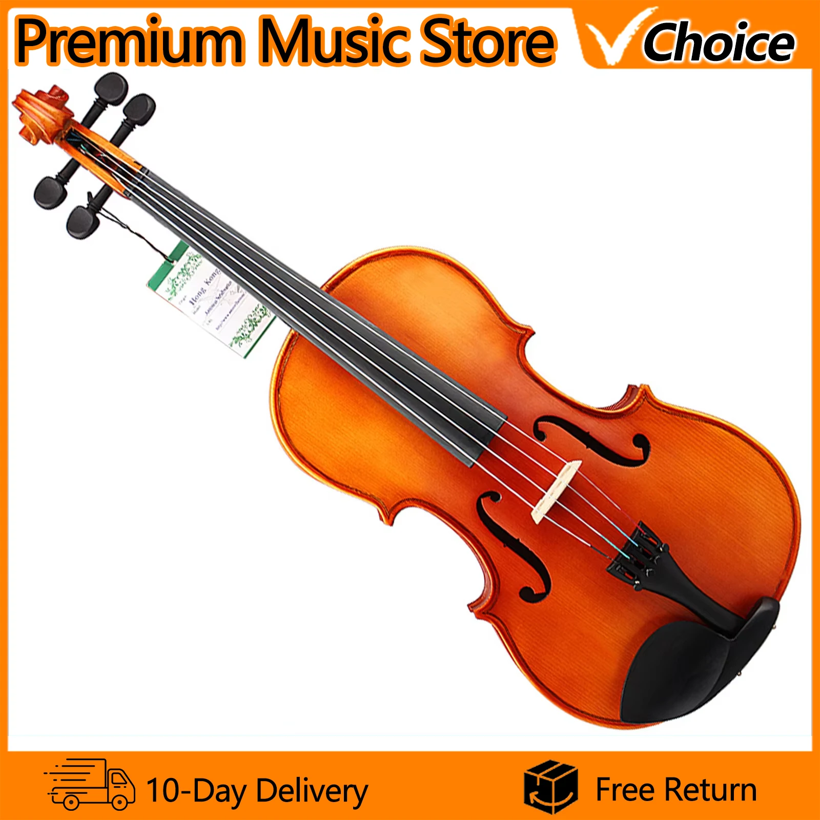 IRIN Viola VA-10 16 Inch Natural Acoustic Viola Spruce Panel Beginner Viola with Case Bow Strings Instrument Accessories ﻿