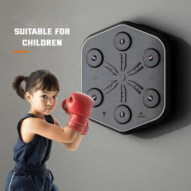 2024 New Home Boxing Target Trainer Dummy Training Fitness Wall Target Pad Light Up Smart Music Boxing Machine For Adult