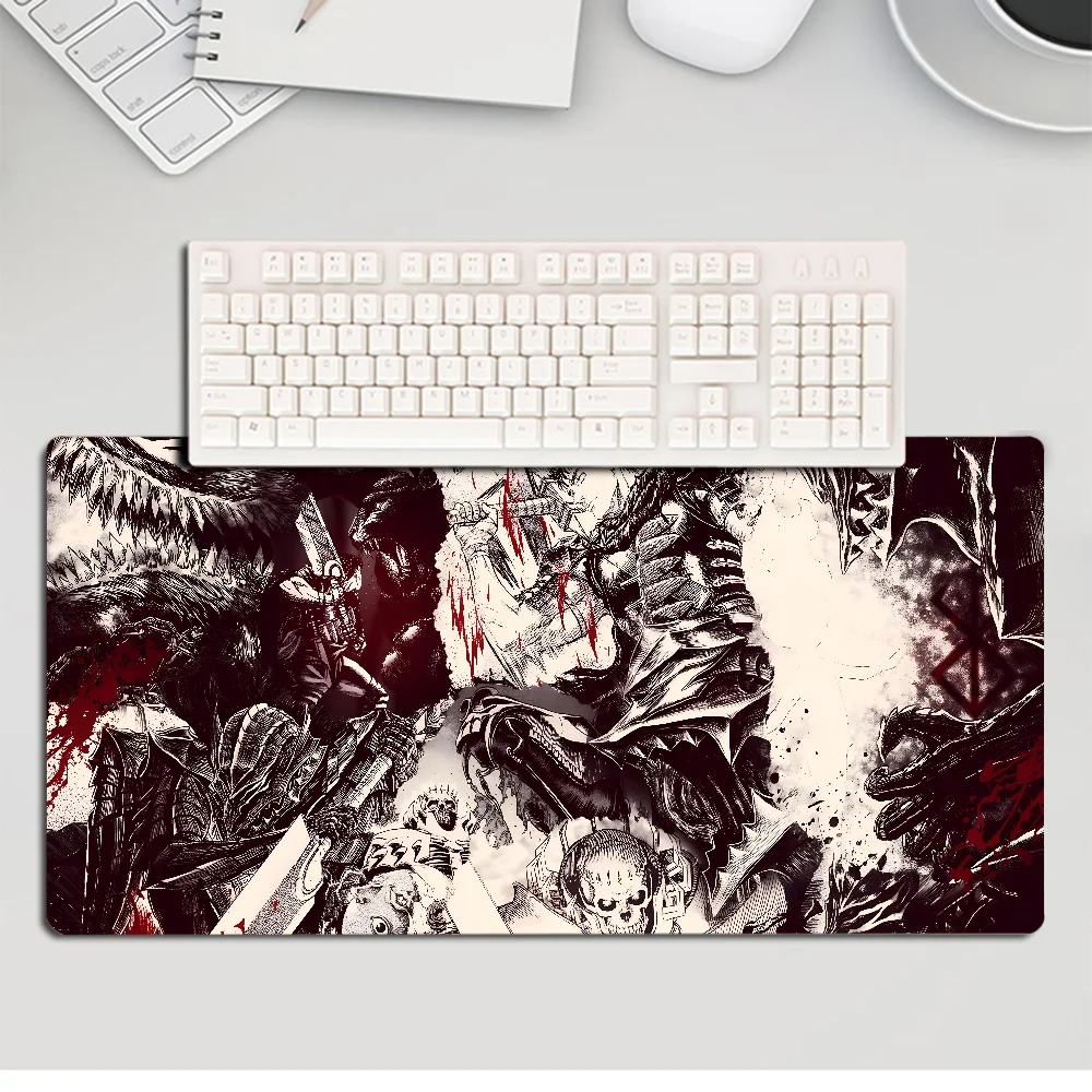 Anime Berserk Mousepad Large Gaming Mouse Pad LockEdge Thickened Computer Keyboard Table Desk Mat