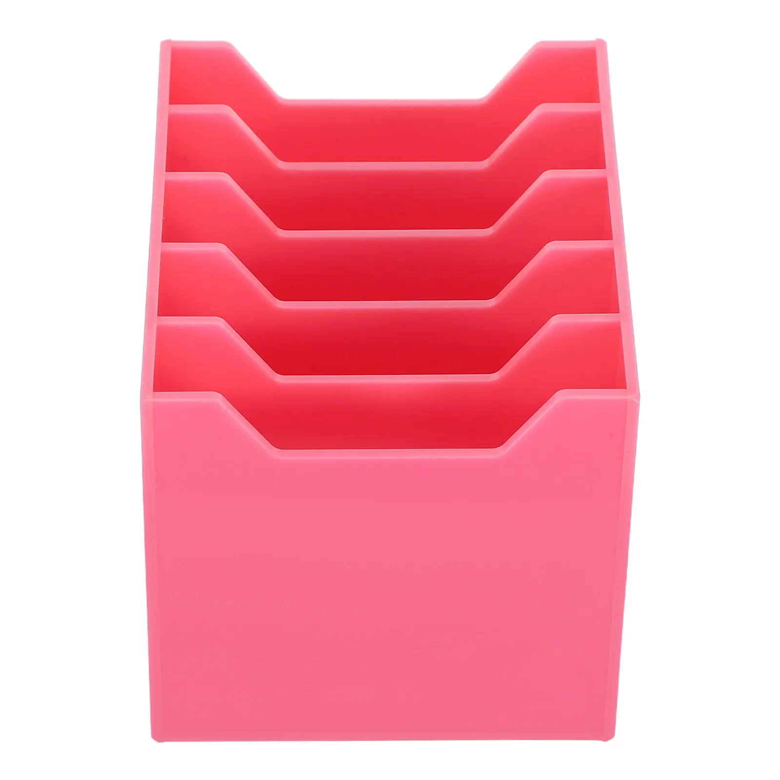 Sturdy Acrylic Phone Organizer Box with Multiple Compartments for Desk Conference Room Office Classroom Smartphone Storage