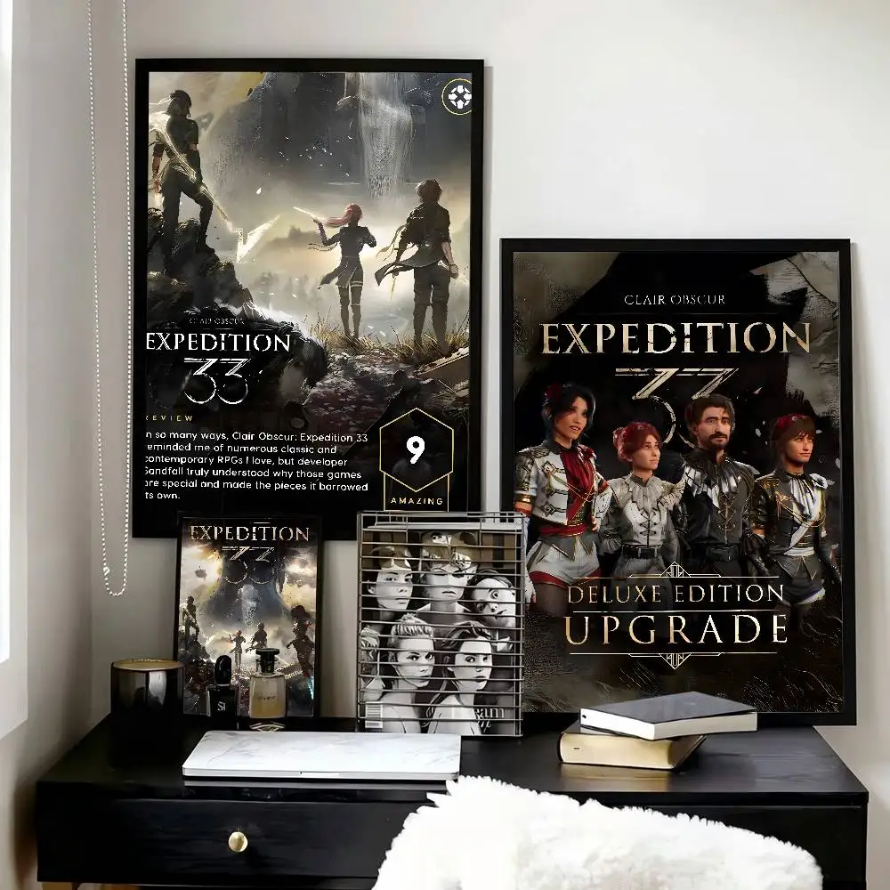 Game Clair O-Obscur E-Expedition 33    Poster and Prints Wall Art Pictures for Modern Bedroom Game Room Home Decor