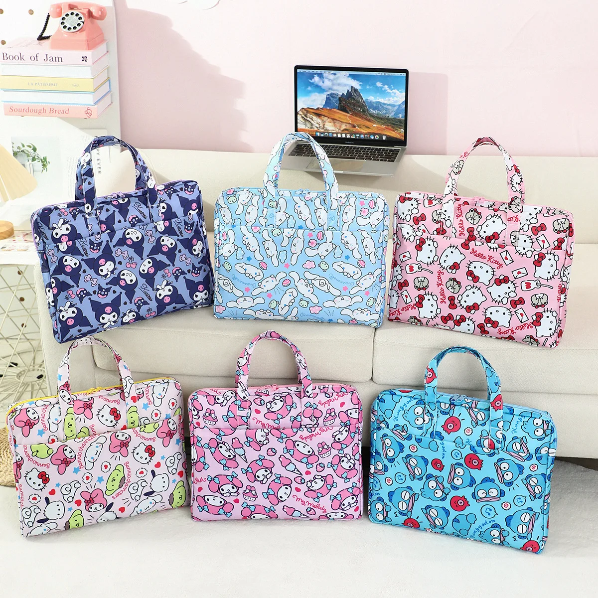 Laptop Accessories Computer - Cartoon Anime Kitty Computer Bag Front
