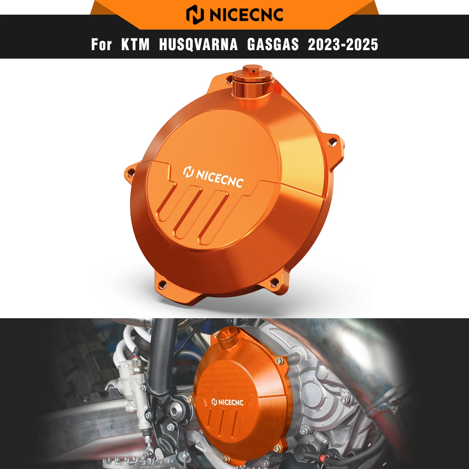 

NICECNC For KTM EXC 300 EXC 250 XCW 300 2024 Reinforced Clutch Cover Guard Protection For Husqvarna TE 300 TE 250 GasGas EC 300