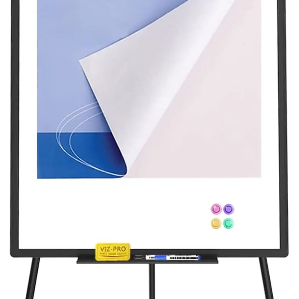 حامل سبورة بيضاء مغناطيسي محمول باللون الأسود، 36 × 24، لوح مسح جاف قابل للتعديل الارتفاع للاستخدام المنزلي والمكتب والمدرسة